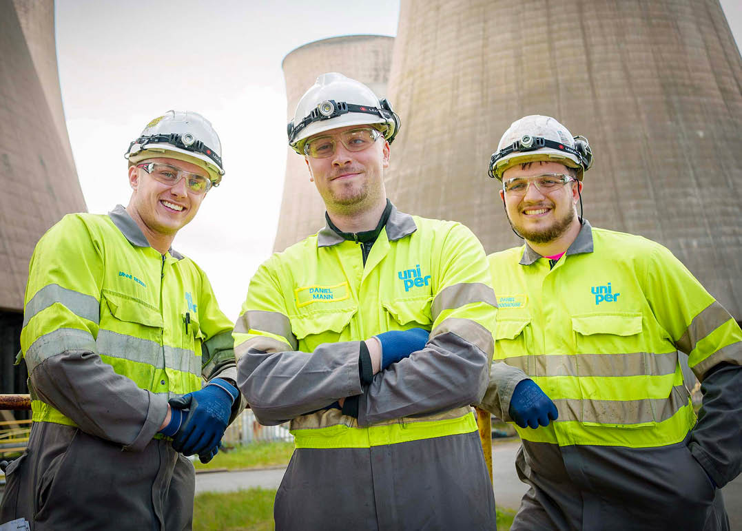 (Photo shoot 0424-026) Ratcliffe on Soar Power Station Turbine Team at the Uniper site in Nottinghamshire. 16/04/2024